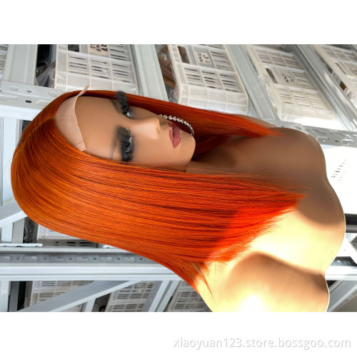 Stock for Christmas Piano Color Double Drawn Short Bob Wig Raw Hair Human Wig Straight T Part hd Lace Front Wig for Black Women